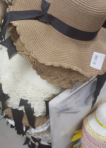 Boncuk İşlemeli Bej Örgü Kadın Şapka - Görsel 6