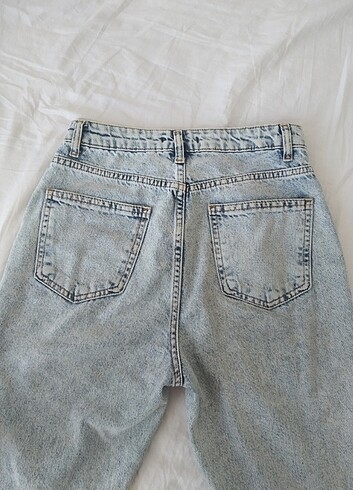 34 Beden mavi Renk trendyolmilla buz mavisi mom jean