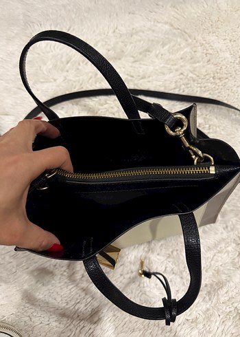 Beden gri Renk Orj Marc Jacobs Bej Gri Deri Kadın Çanta