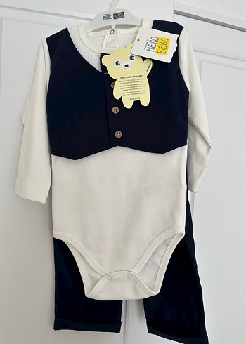 1 Yaş Beden lacivert Renk E bebek hello baby erkek bebek özel gün kıyafeti