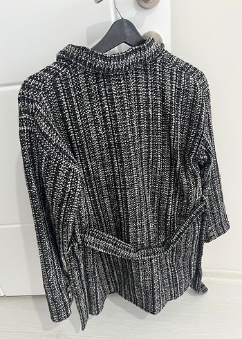 Düğmeli Gri Blazer Ceket - Görsel 3