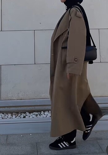 Uzun oversize trençkot