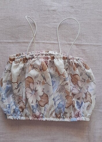Trendyol & Milla Desenli Yazlık Crop