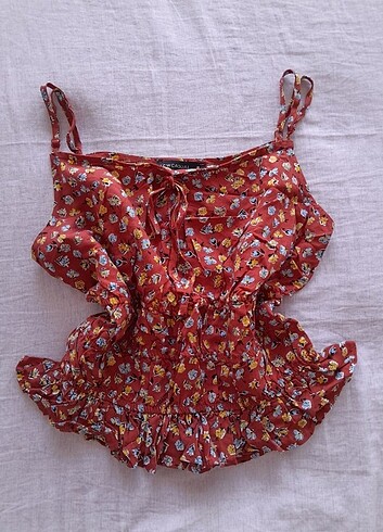Lc Waikiki Çiçekli Crop