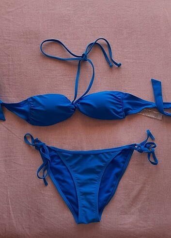 censored mavi bikini takımı