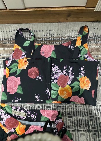 Çiçek Desenli Mini Piliseli 2li takım - Görsel 5