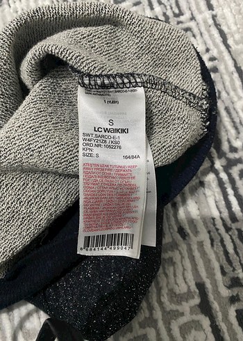 Gri Simli Kadın Triko Sweatshirt - Görsel 3