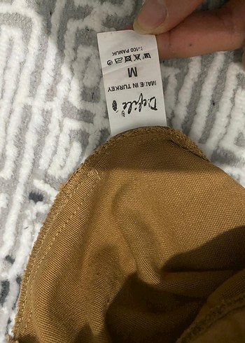 Bej Keten Kadın Kısa Pilili Pantolon - Görsel 2