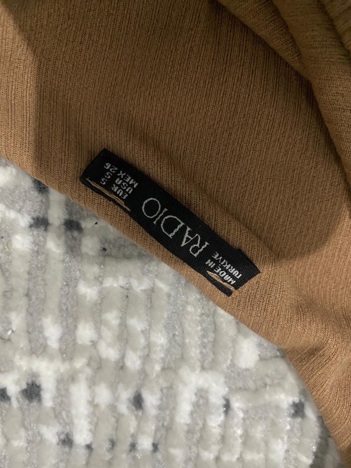 Kahverengi Pilili Kısa Kadın Crop - Görsel 2