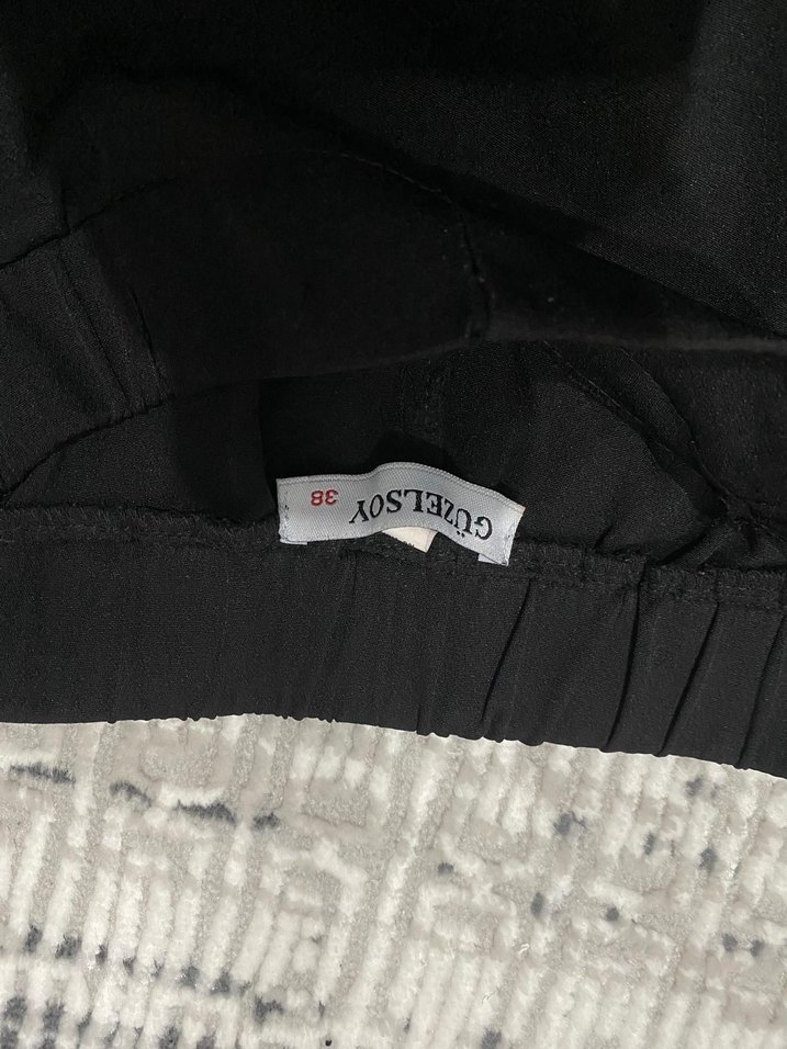 Kadın Siyah  Yüksek Bel Şort - Görsel 3