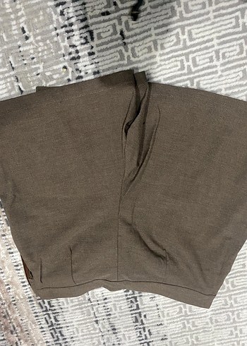 Bej Renkli Kadın Pilili Mini Etek - Görsel 4