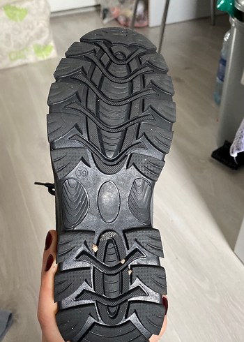 Erkek Siyah Bağcıklı Outdoor Ayakkabı - Görsel 4