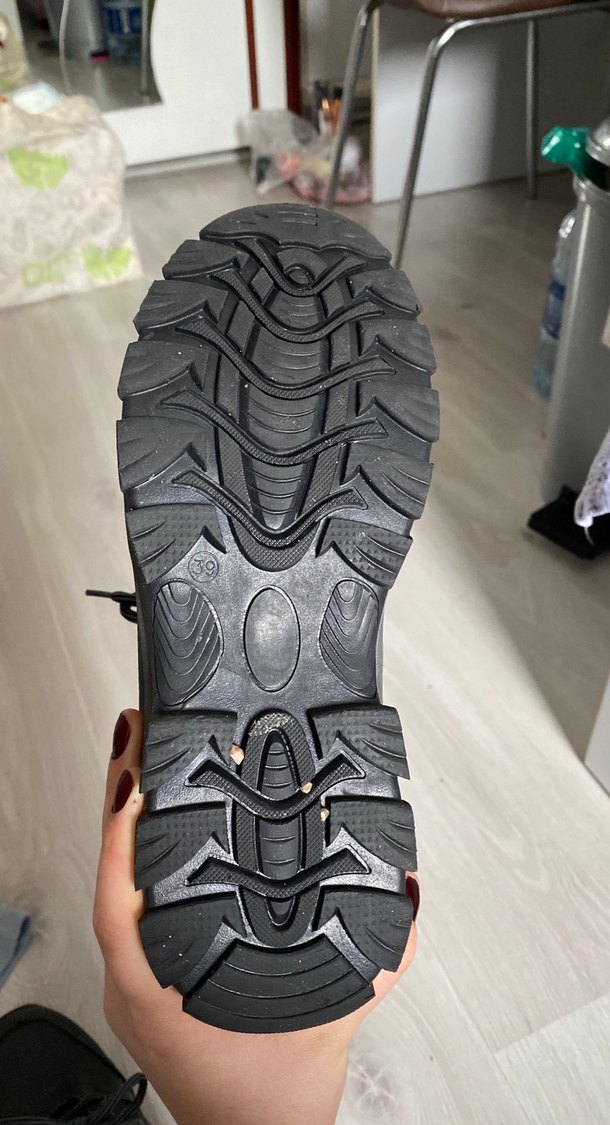 Erkek Siyah Bağcıklı Outdoor Ayakkabı - Görsel 4