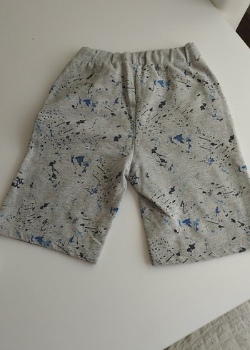 Gri Batik Desenli Erkek Şort - Görsel 4