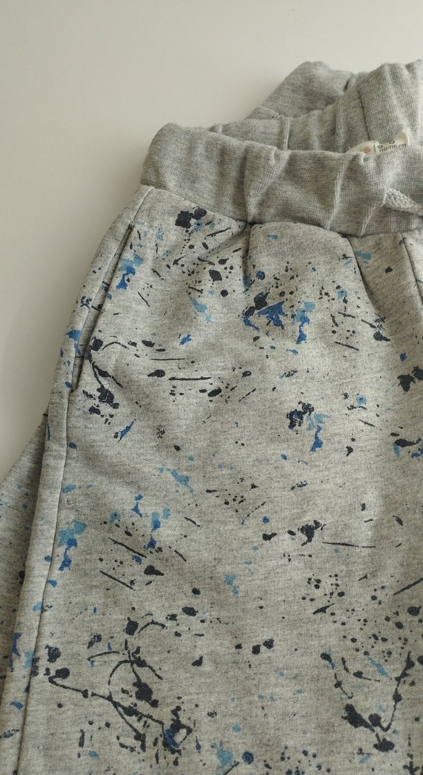 Gri Batik Desenli Erkek Şort - Görsel 5