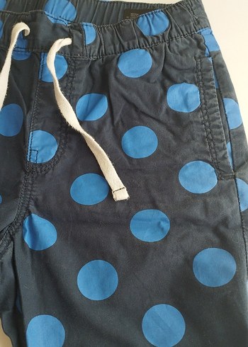 Erkek Lacivert Puantiyeli Rahat Şort - Görsel 3