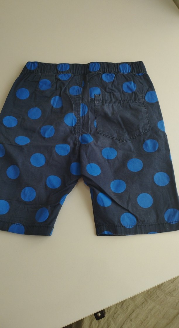 Erkek Lacivert Puantiyeli Rahat Şort - Görsel 4