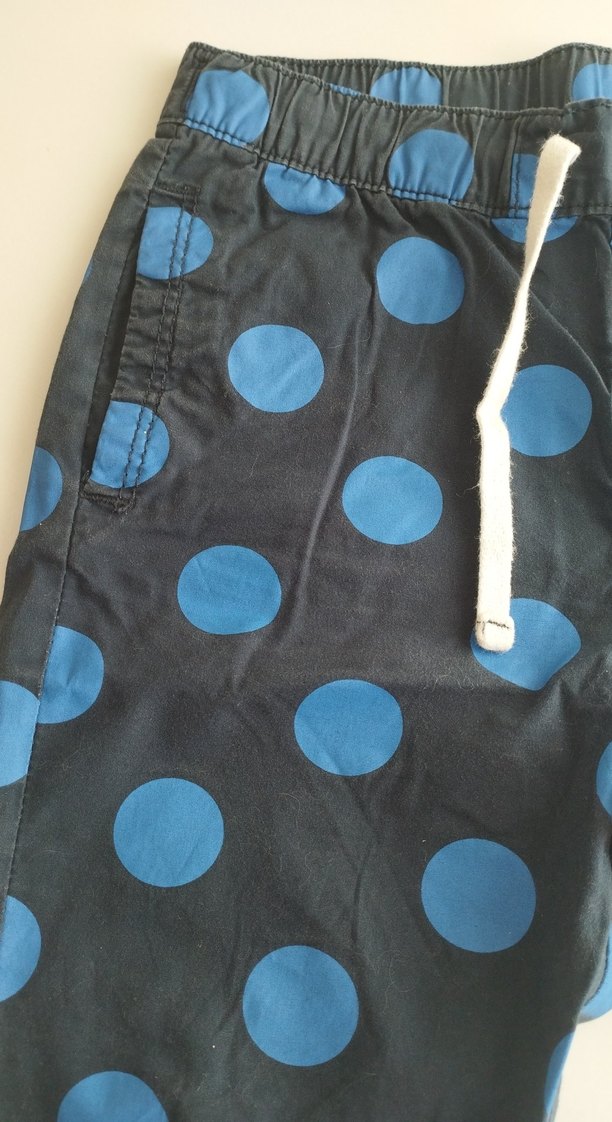 Erkek Lacivert Puantiyeli Rahat Şort - Görsel 2