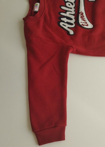 Kırmızı Erkek Çocuk Sweatshirt - Görsel 3