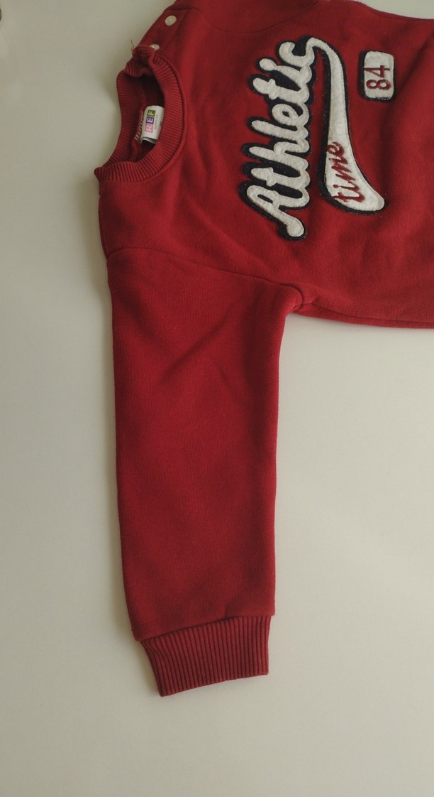 Kırmızı Erkek Çocuk Sweatshirt - Görsel 3