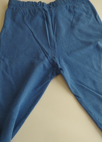 Erkek Çocuk Mavi Bol Kesim Baskılı Eşofman Altı - Görsel 5