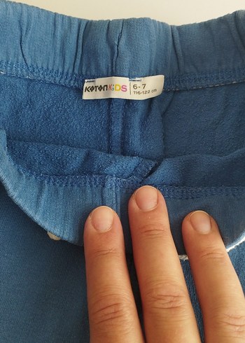 Erkek Çocuk Mavi Bol Kesim Baskılı Eşofman Altı - Görsel 4