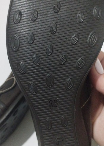 Kahverengi Kadın Dolgu Topuklu Klasik Ayakkabı - Görsel 5