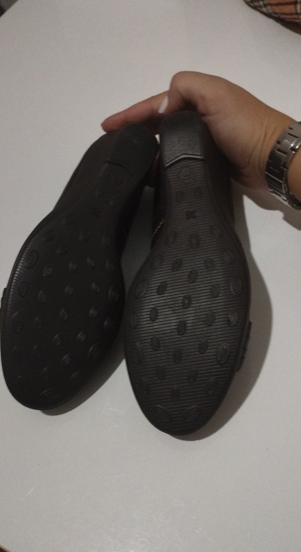 Kahverengi Kadın Dolgu Topuklu Klasik Ayakkabı - Görsel 4