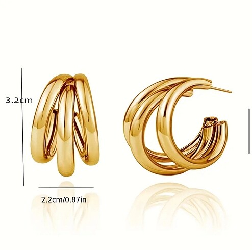 Stradivarius Gold küpe