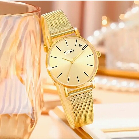 Swatch Gold saat bileklik seti