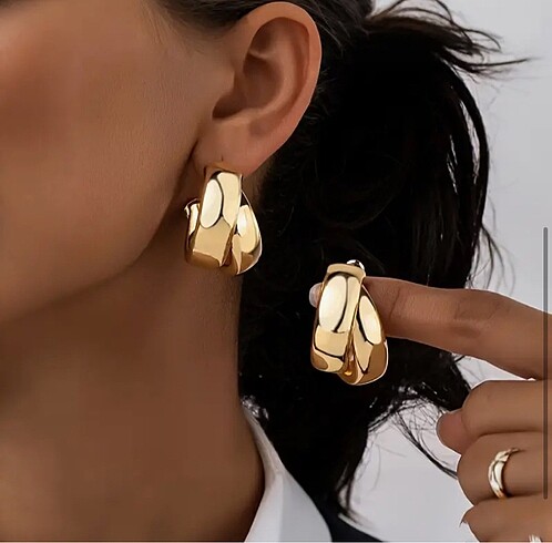 Gold halka küpe