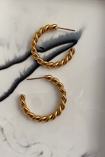 Gold halka küpe