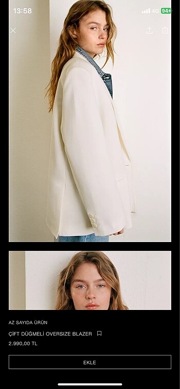 Zara Blazer ceket