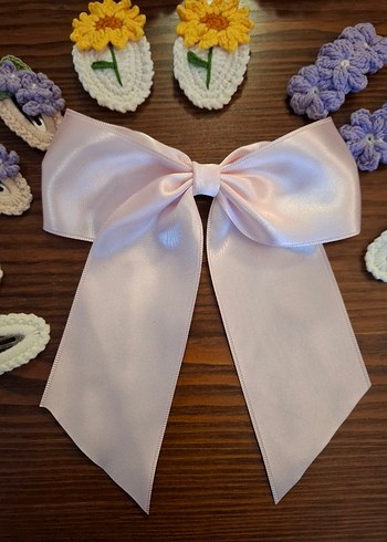 Beyaz Çiçekli Bohem Çocuk Saç Tokası - Görsel 5