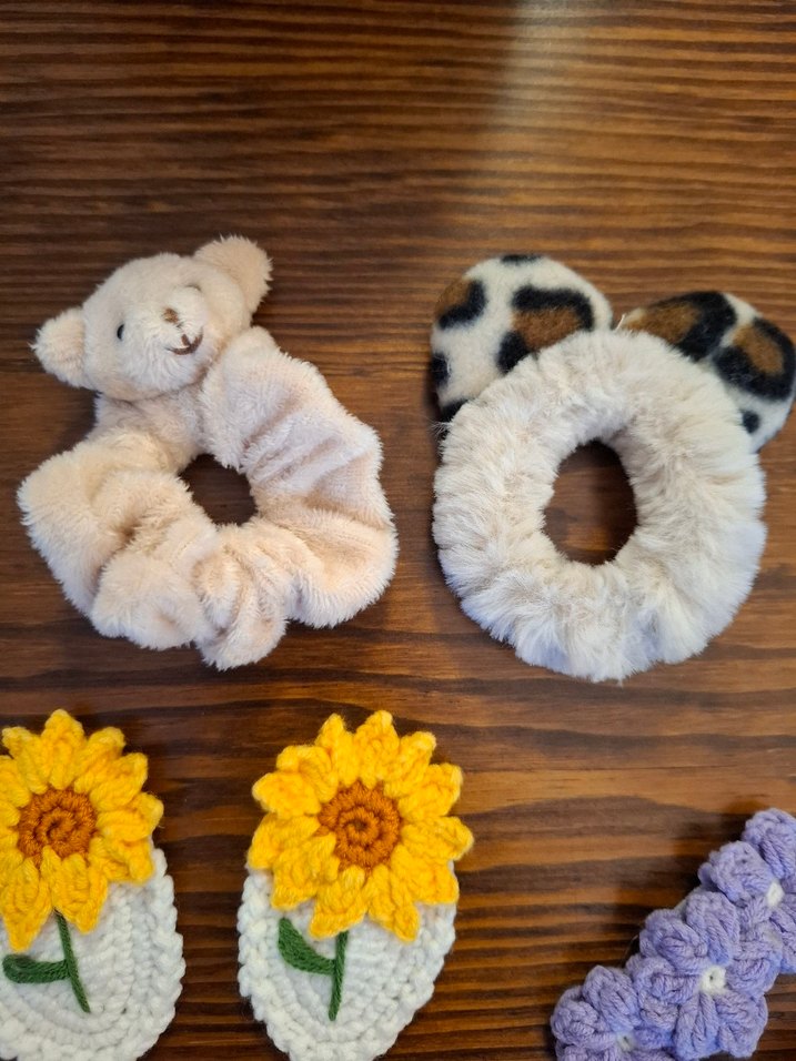 Beyaz Çiçekli Bohem Çocuk Saç Tokası - Görsel 4