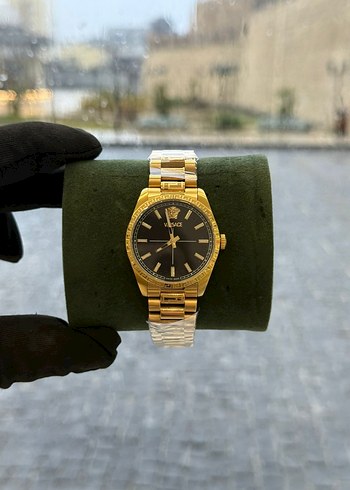 Versace Altın Renkli Kadın Kol Saati - Görsel 17