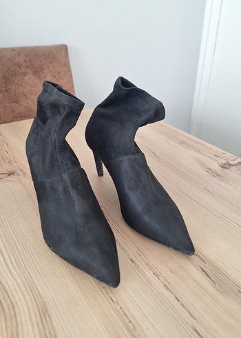 Mango Süet Stiletto Topuklu Bot