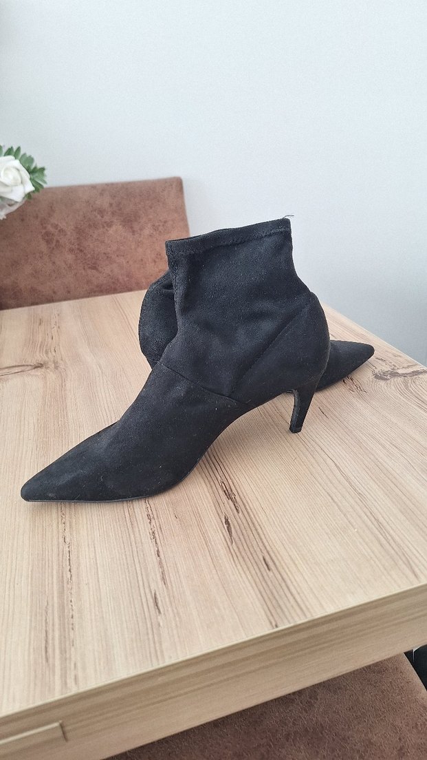 Mango Süet Stiletto Topuklu Bot - Görsel 3