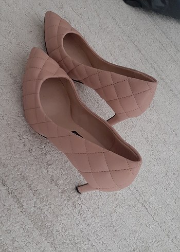 NINEWEST Pembe Kadın Kare Topuklu Stiletto - Görsel 2