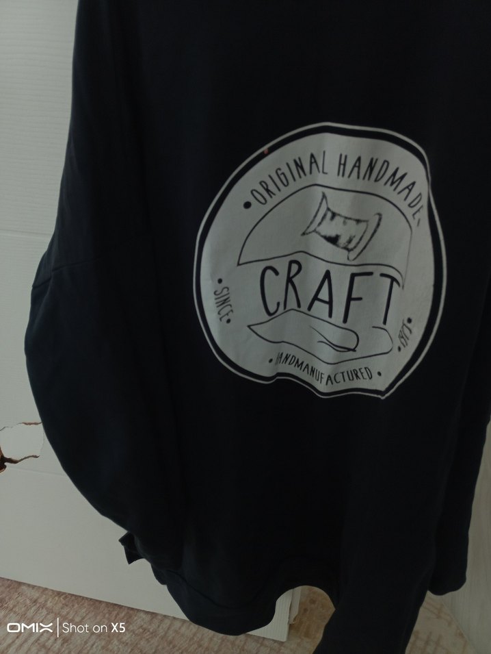 Siyah Baskılı Kadın Sweatshirt - Görsel 3