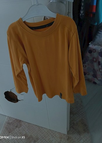 Erkek Çocuk Kahverengi Uzun Kollu Tişört - Görsel 2