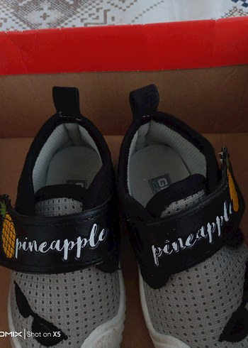 Gri Erkek Çocuk Spor Ayakkabı Velcro - Görsel 7