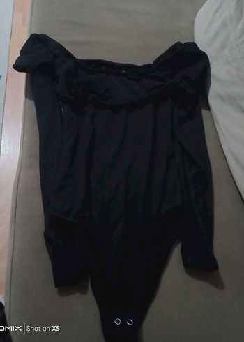 Uzun Kollu Straplez Siyah Gotik Bluz - Görsel 4