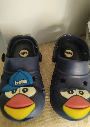 22 Beden Erkek Çocuk Renkli Baskılı Sandalet