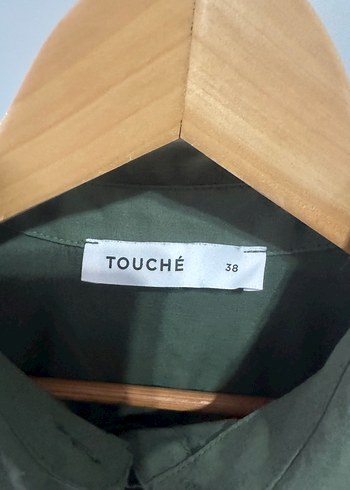 38 Beden haki Renk TOUCHE KOL DETAYLI GÖMLEK