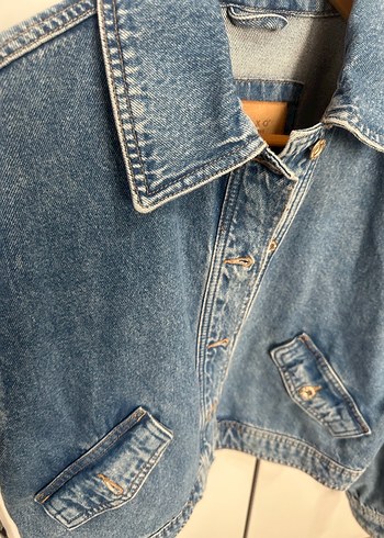 l Beden OXXO MAVİ KROP DENIM CEKET