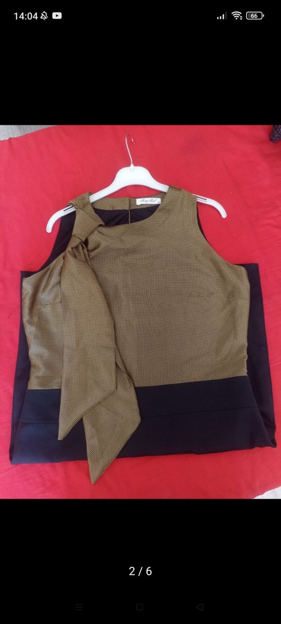 Kemer Detaylı Midi Ofis Elbisesi XXL - Görsel 2