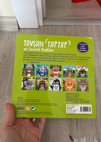  Tavşan Taptap ve Sevimli Dostlar Çocuk Kitabı