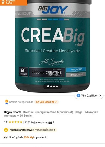 BigJoy CREABig 300g ( Fiyatta indirim yoktur ) - Görsel 3