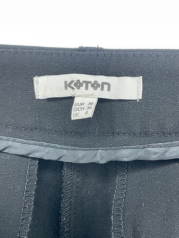 36 Beden siyah Renk Koton Düz Kesim %70 İndirimli.